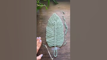 DIY Macrame Feather 🪶 🌿 #shortvideos #shorts #diy #DIYProjects #Crafts #macrame #macrametutorial