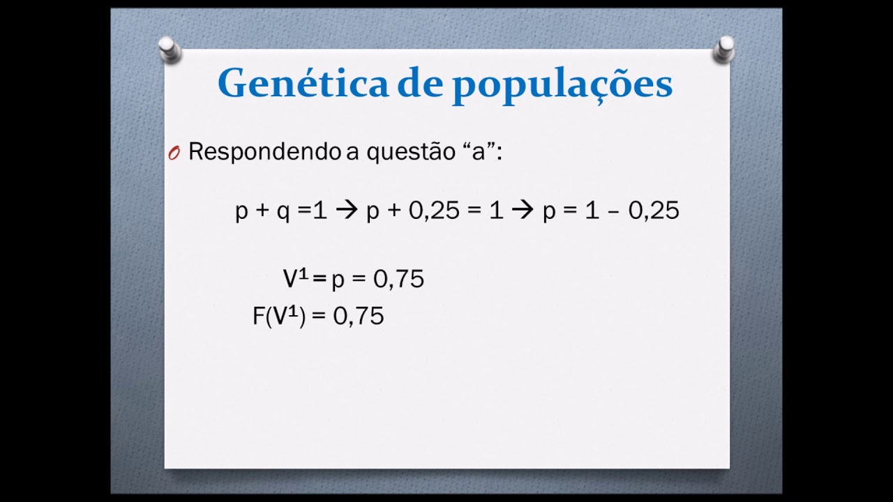 Genética de populações - exercícios resolvidos - YouTube