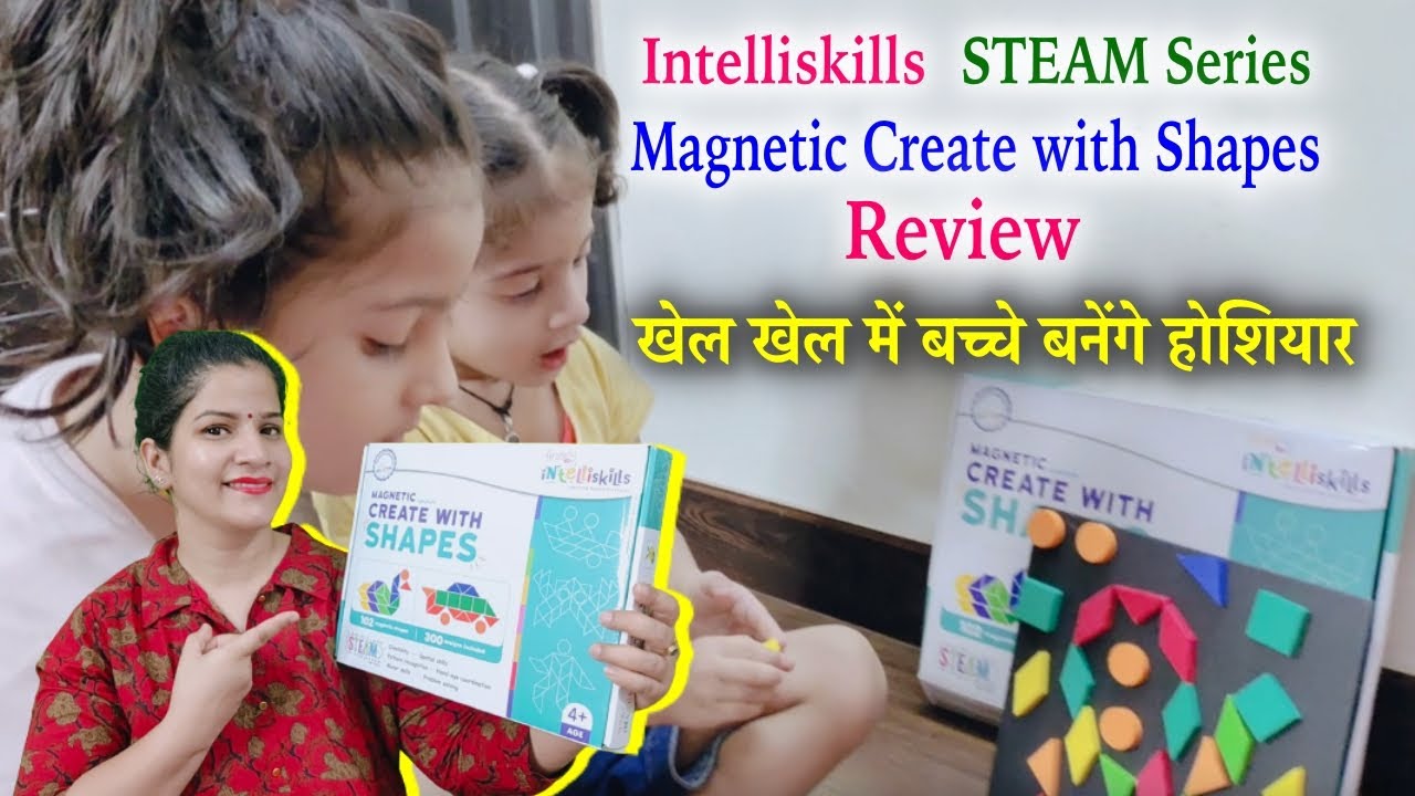 Best Educational Toys For Kids | Intelliskills STEAM Series Magnetic Create with Shapes Review