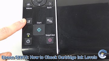 Epson Stylus SX415: How to Check Ink Cartridge Level Estimates