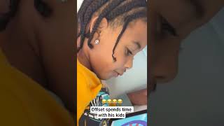 offset spends time with his kids #offset #daddy