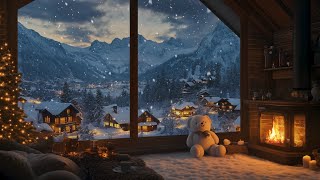 Fireside Harmony: Crackling Fire and Calm Winds | Cozy Winter Sounds for Study and Relaxation