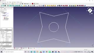 Making a Ninja Star Free CAD(By Athul PM )(Roll No. 20MT10014) screenshot 5