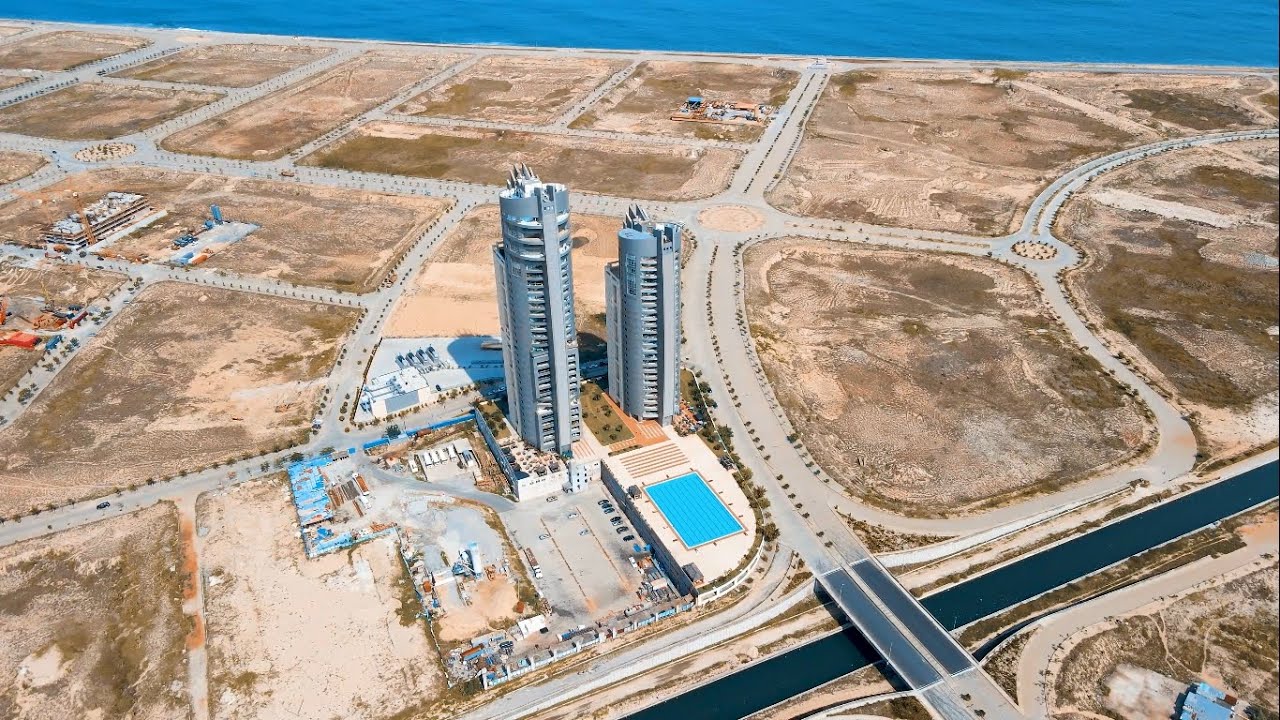 4k cinematic Drone shot of Eko Atlantic city
