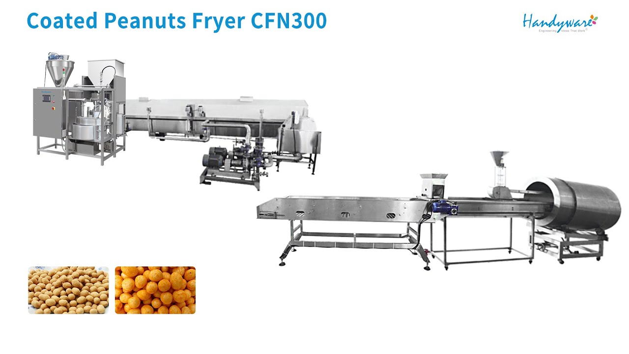 Handyware (China) Engineering Coated Peanuts Processing Line Automatic Coating System
