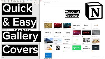 Notion How-To - Quick and Easy Gallery Cover Images