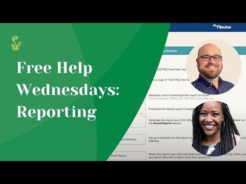 Free Help Wednesdays: Filevine Reporting