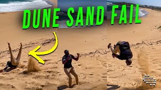 Guy Attempted Multiple Backflips in a Row on a Dune Sand but Fell Down