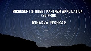 Microsoft Student Partner Application (MSP) 2019-20