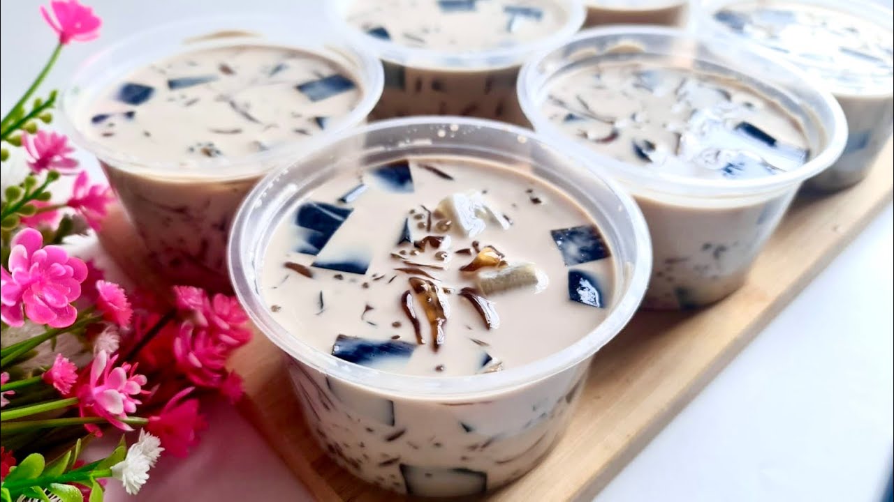 MINUMAN RASA KOPI TERENAK!! MOCCA SAGO COFFEE JELLY DRINK YouTube