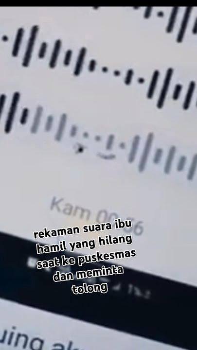 suara rekaman ibu hamil menghilang saat pulang di periksa ke puskesmas #viral #beritaviral
