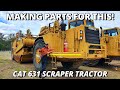 Making parts for cat 631 scraper  milling machine