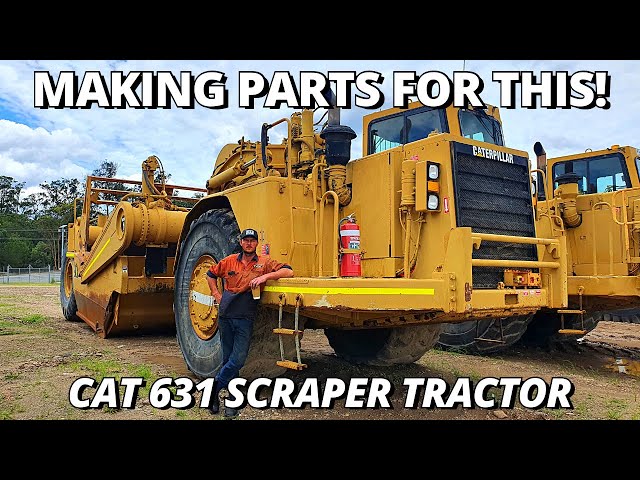 Making Parts for CAT 631 Scraper | Milling Machine class=