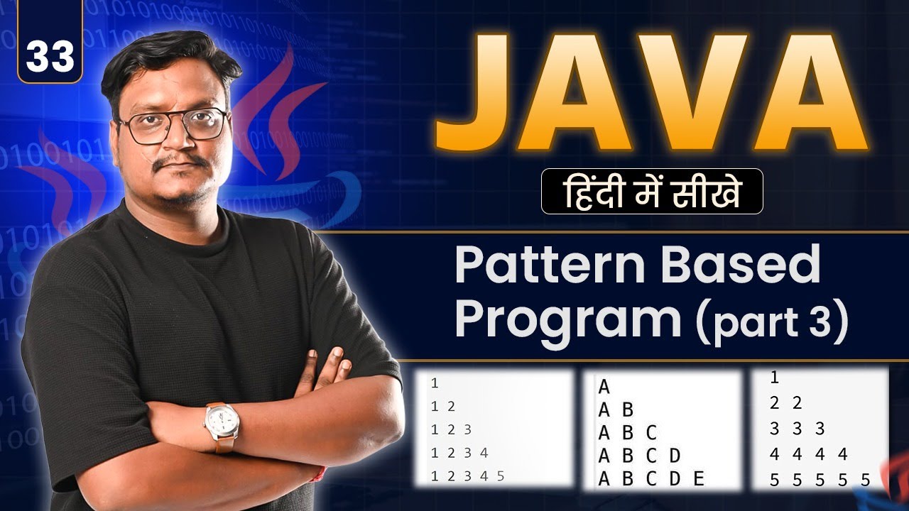 Lecture 33: Pattern-Based Programs in Java (Part 3) | Advanced Star ...