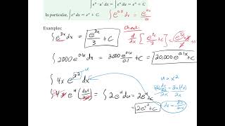 MATH 132: 12.3 Integrals Involving Exponential and Logarithmic Functions