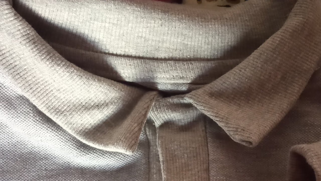 تفصيل تيشيرت بولو رجاليPOLO SHIRT PLACKET MAKING: An Easy Step by Step Pattern and Sewing ط