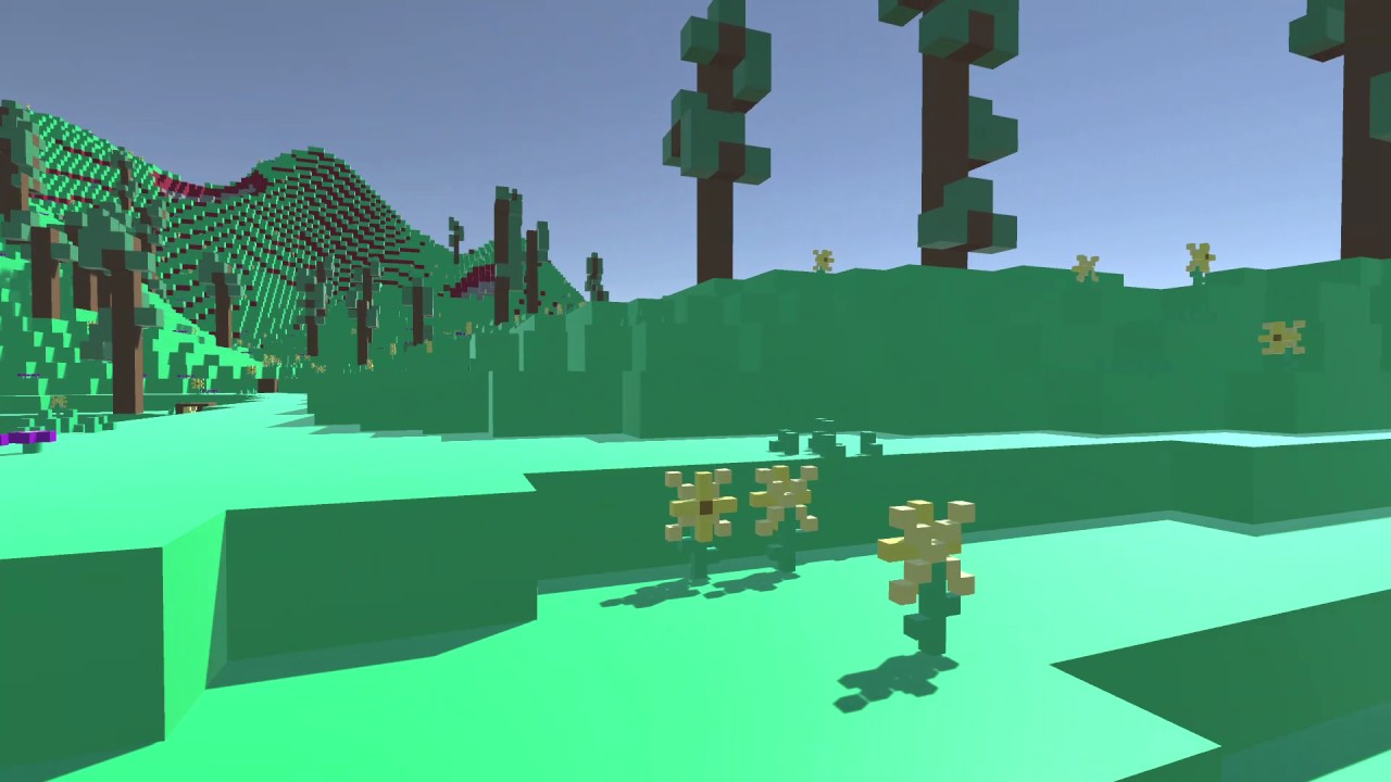 Unity Voxel Engine (Update #3): Trees and Chunk Updates - YouTube