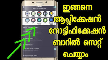 How to add App shortcuts to notification bar in Android