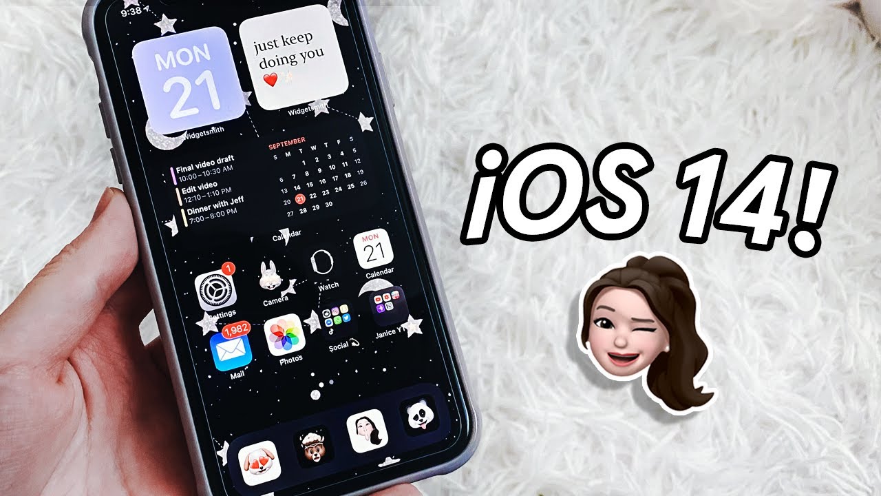 iOS 14 iPhone home screen customization + widgets/app icons! *EASY HOW ...