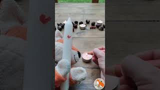 Wusstest du, dass du mit den Woody Stiften Kerzen bemalen kannst? #diy #kerzengestalten #craftingmom