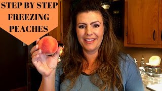 How to freeze peaches with step by step instructions!