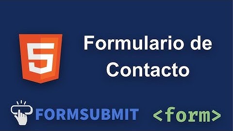 Formulario de contacto en HTML usando FormSubmit
