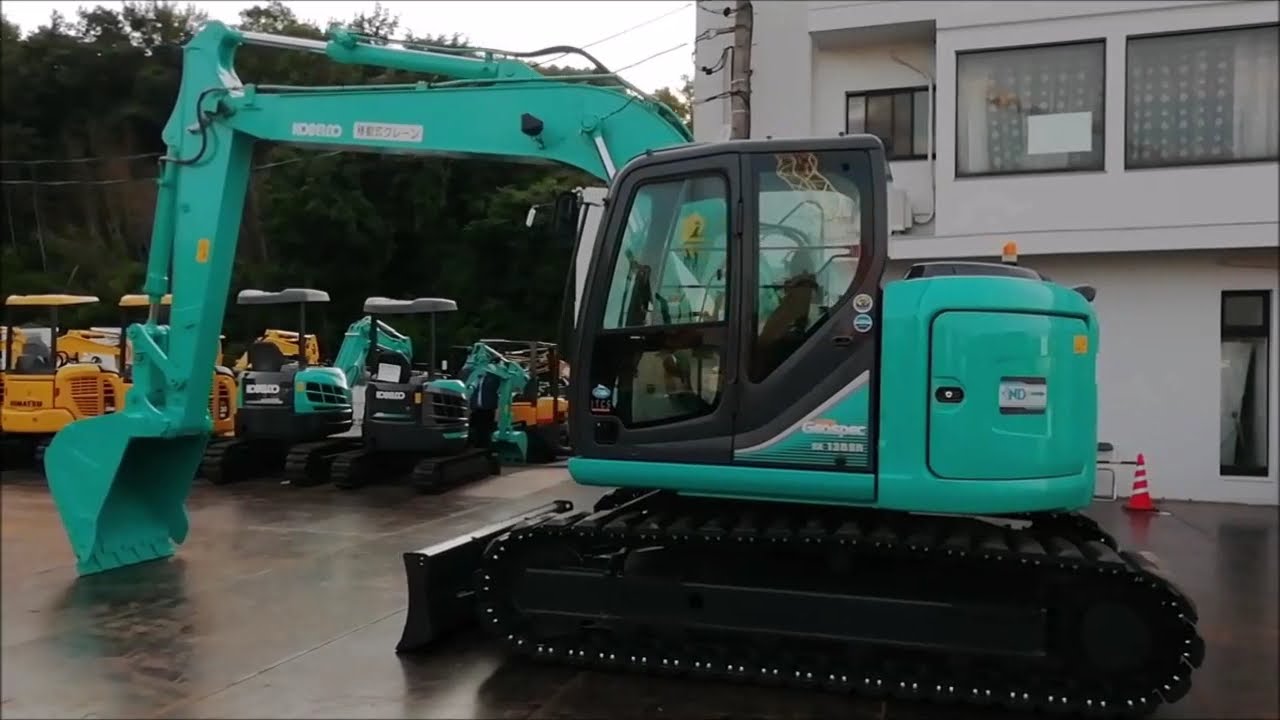 コベルコ SK135SR-3 ユンボ 0.45m3 [BE2225]【クレーン付き・共用配管