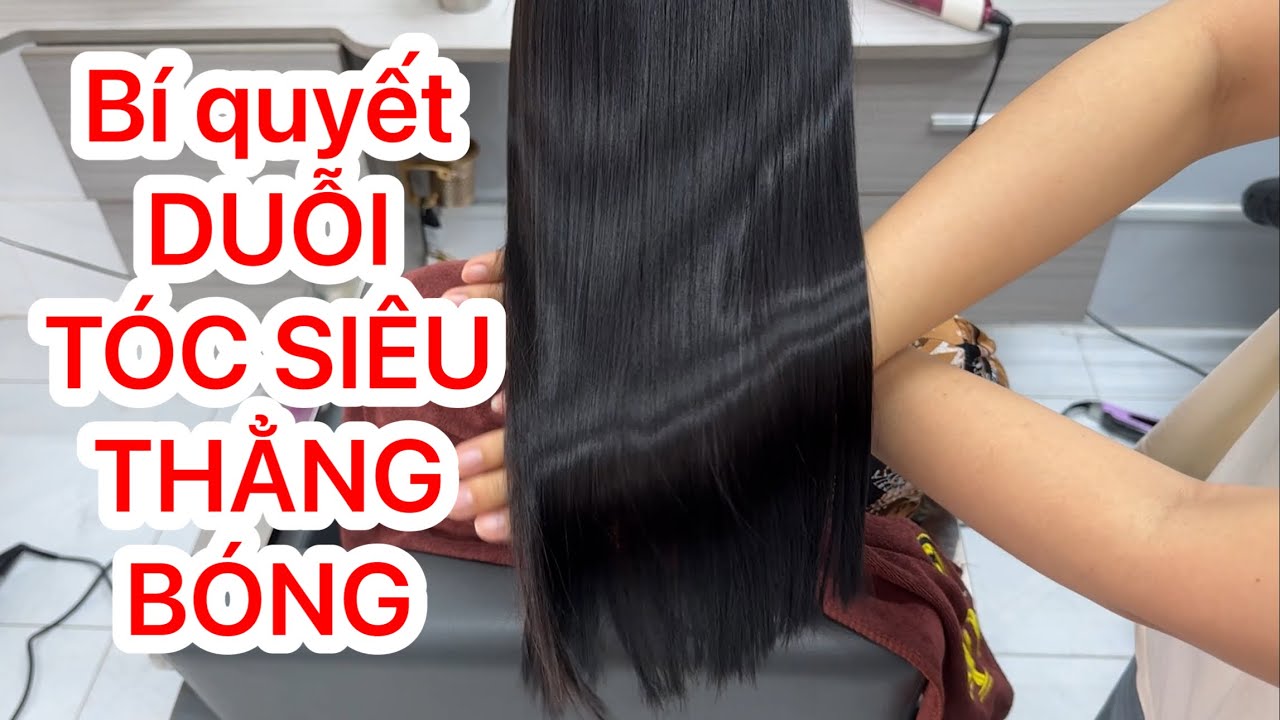 CHIA SẺ KỸ THUẬT DUỖI TÓC SIÊU THẲNG BÓNG| NGỌC TÓC