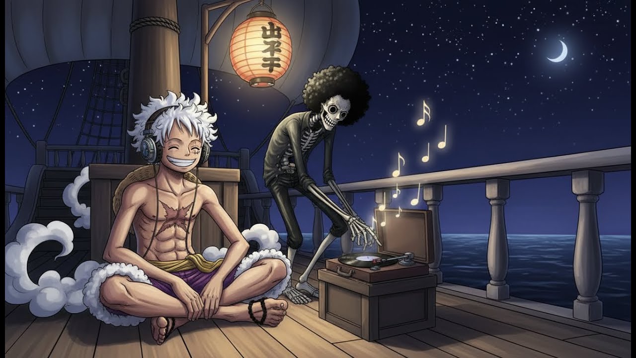 One Piece Lofi Mix 🏴‍☠️ | Relax, Sleep, Study, Chill [11 hour] 🎵 Lofi Luffy Chill ⛵