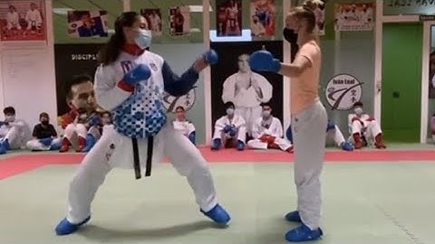 Kumite Techniques Distance practice attack, skill and speed