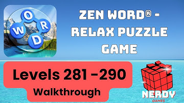 Zen Word Levels 281-290
