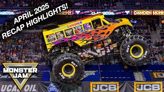 APRIL 2025 RECAP | TOP FREESTYLES & RACING WINS | MONSTER JAM