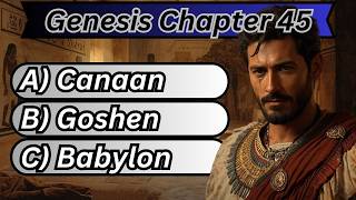 Career Overview Genesis 45 Bible Quiz | 3 Rounds Easy to Hard