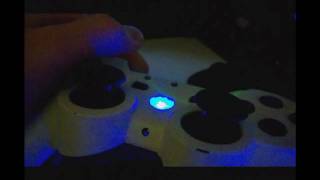 My LED Modded Controller With Rumble Sensitive LEDs and LEDs in Triggers