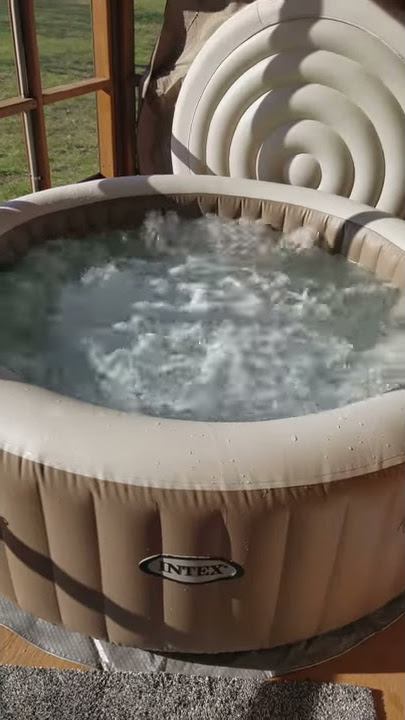 My 4 person Intex Spa