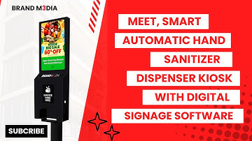 Meet, Smart Automatic Hand Sanitizer Dispenser Kiosk with  Digital Signage Software