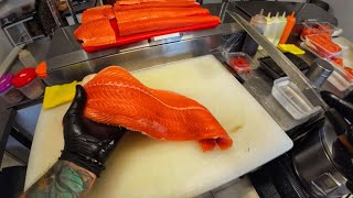 POV: SALMON CUTTING SESH!