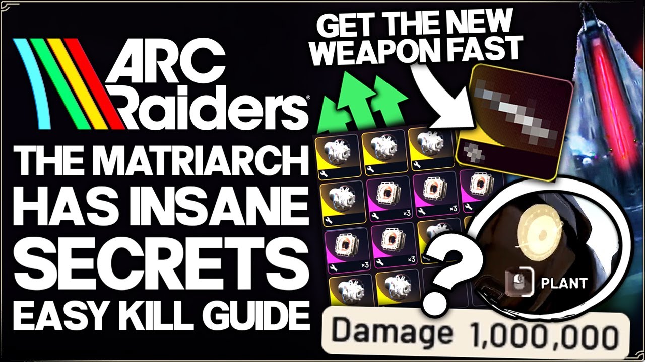Arc Raiders - Do THIS Now - Beat the Matriarch FAST & EASY - New Weapon Crafting Item - Best Guide!