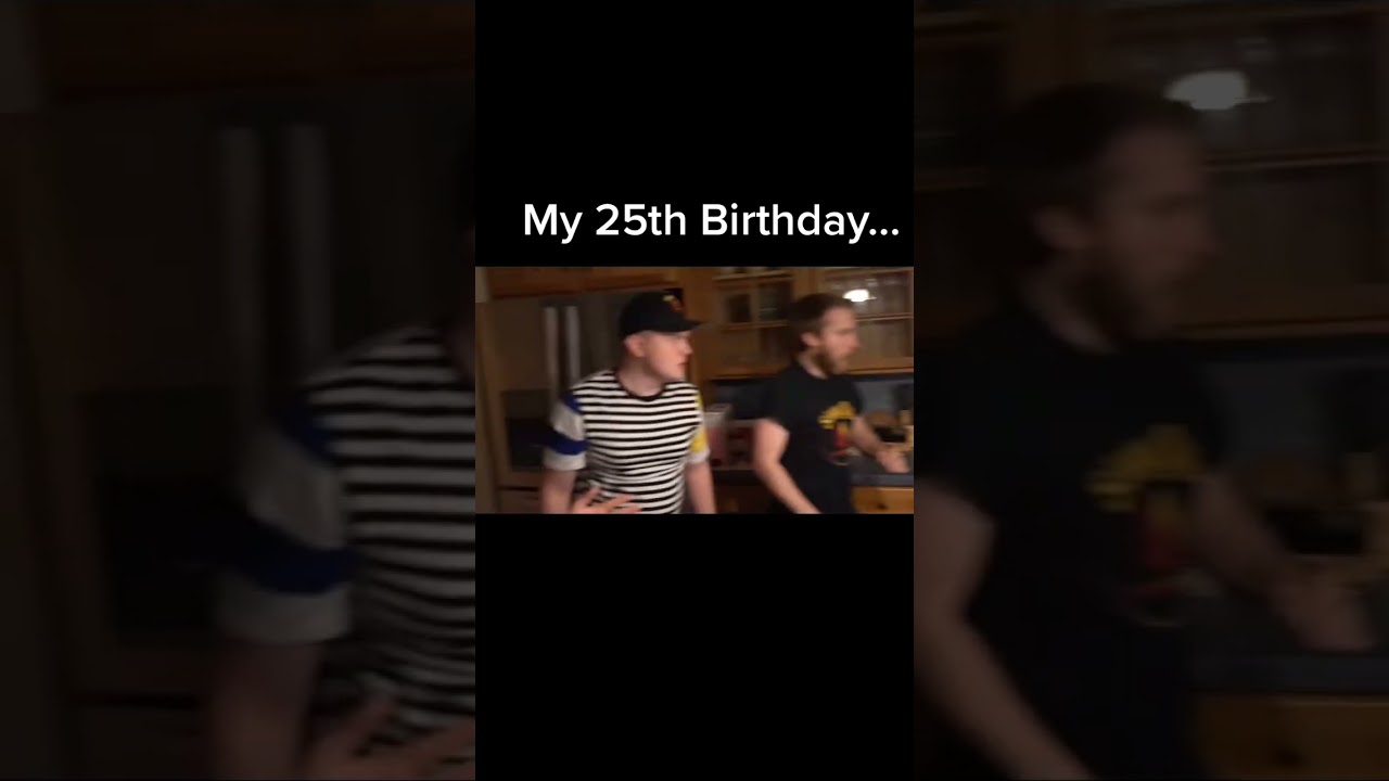 Surprise birthday cake attack ends in shouting