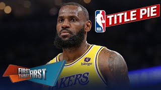 Lakers make HUGE leap, Celtics and Suns drop in Nick's Title Pie | NBA | FIRST THINGS FIRST