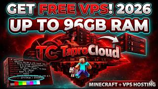 Free VPS 2026: Get Up To 96GB RAM Free! 🤯 | TaproCloud