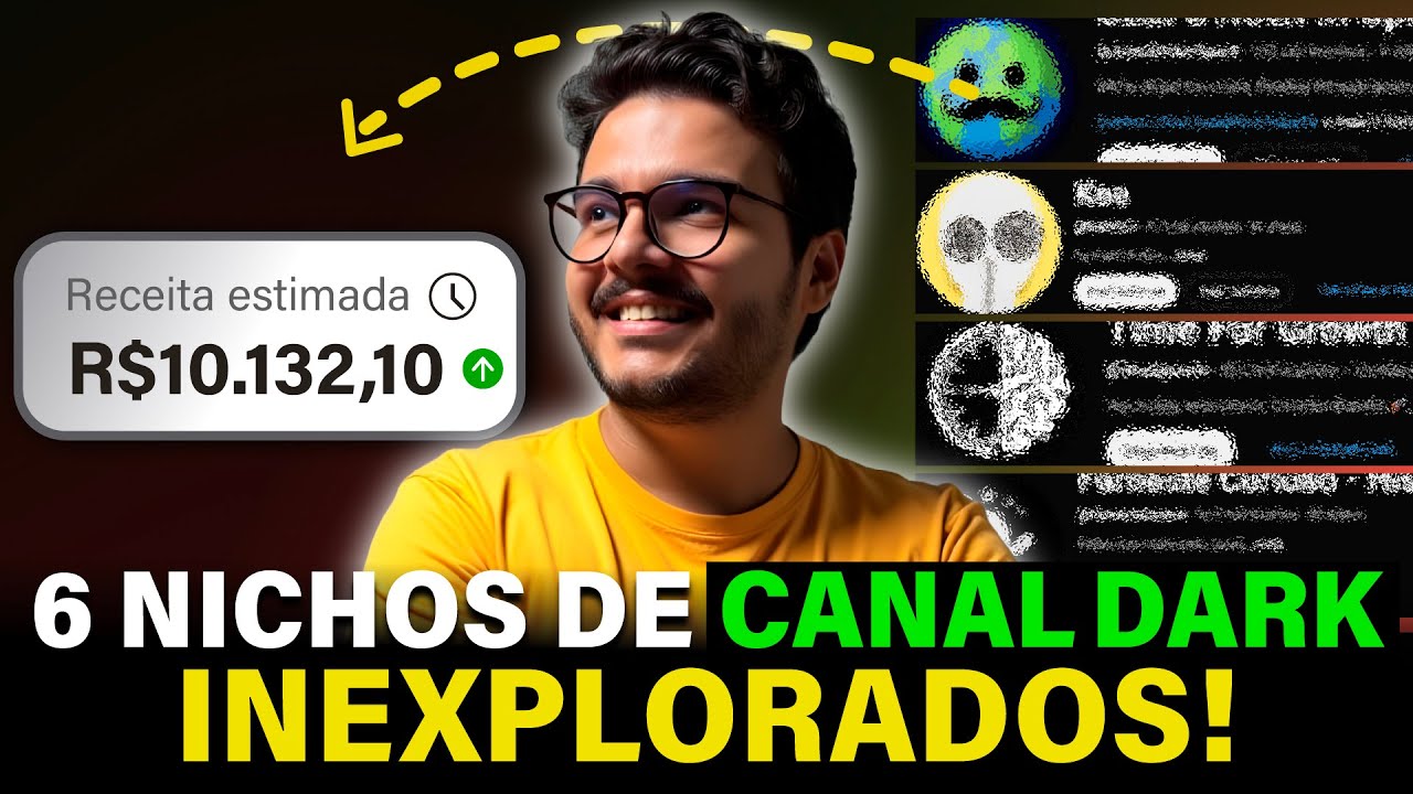 OS 6 MELHORES NICHOS DE CANAL DARK PARA MONETIZAR NO YOUTUBE.