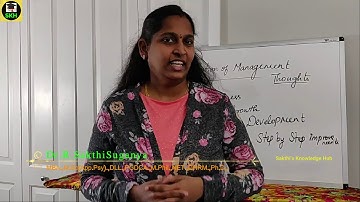 Evolution of Management Thoughts-Explanation in Tamil|MBA|BBM|BBA|Sakthi