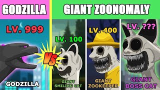 Godzilla vs Giant Zoonomaly Level Challenge | Monster Animation