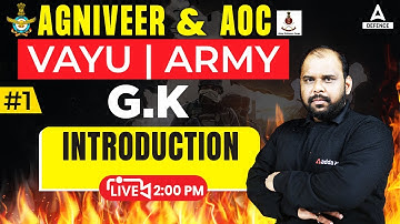 Agniveer ( Air force & Army ) & AOC Classes 2023 | General Knowledge - Introduction by Jivesh Sir