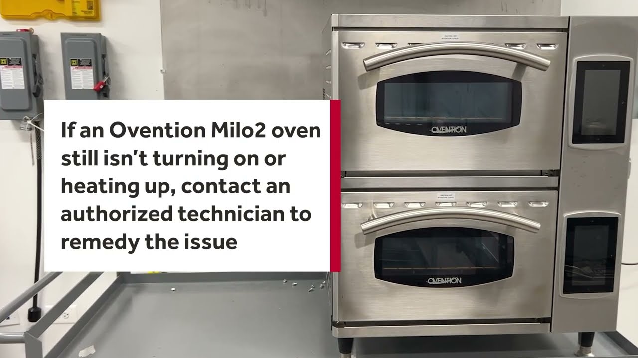 Ovention Milo2 Oven Not Turning On Or Heating Up Troubleshooting Tips Ovention Milo2 Oven Not Turning On Or Heating Up Troubleshooting Tips