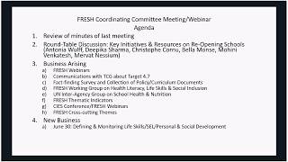 Re-Opening Schools During the Covid 19 Pandemic: Principles & Practical Advice (FRESH Partners)