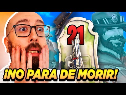 ¡ESTE JUGADOR DA PENA! ¡NO PARA DE MORIR! | Angrod Overwatch