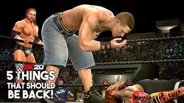 WWE 2K20 - 5 THINGS THAT SHOULD RETURN!
