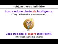 Subjunctive and Infinitive Usage